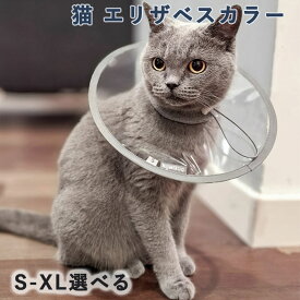 猫 エリザベスカラー ソフト 軽量 防水 傷舐め防止 視界良好 透明