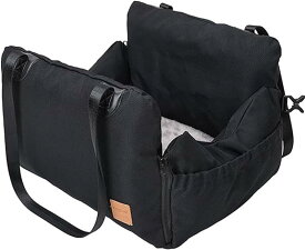 ドッグカーシート 犬 猫用 ドライブボックス ドライブベッド ペットキャリー自宅用ペットベッド 2wayデザイン 犬 猫用 キャリーバッグ 車載用 飛び出し防止 リード付き 取り外し可能 洗濯可能 お出かけ カー用品