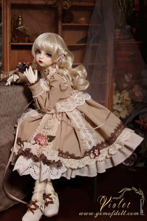BJD 1/3ドール フルセット 本体 56cm 球体関節人形 眼球 洋服 メイク済  