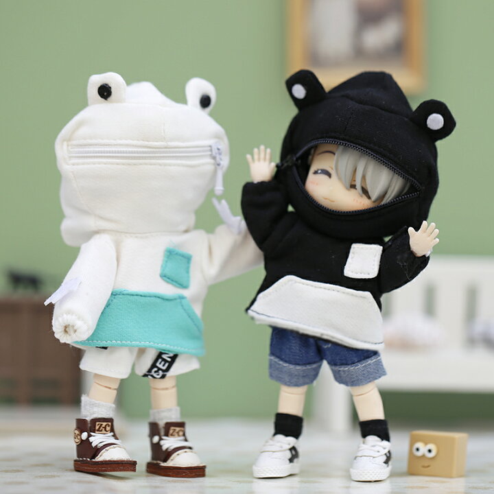 楽天市場】オビツ11 ドール 人形 服 衣装 アウター パーカー カエル 