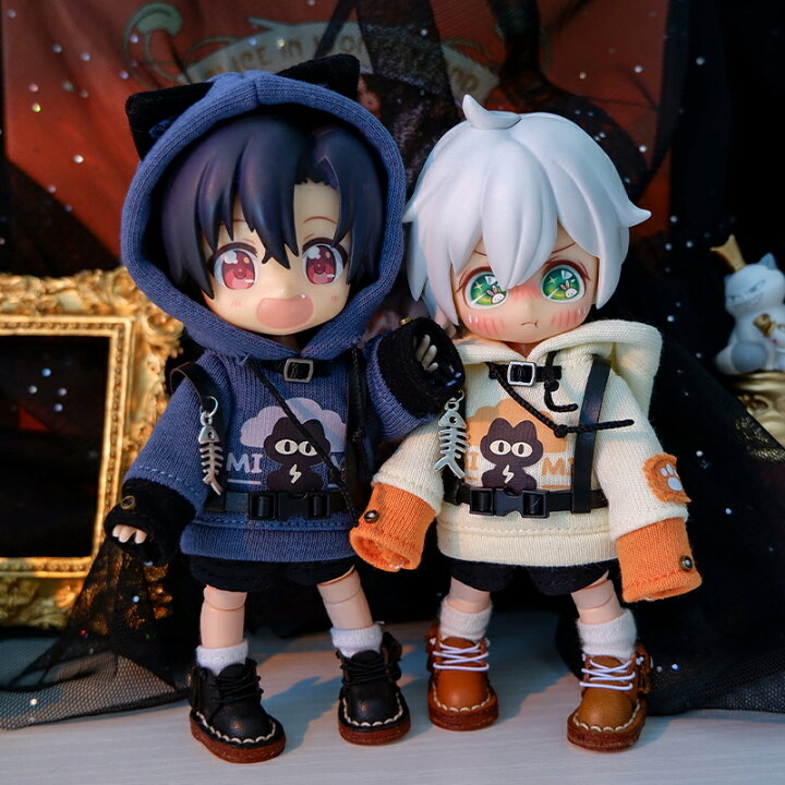 楽天市場】オビツ11 ドール 人形 服 ハロウィーン 猫耳パーカー 変身 3 