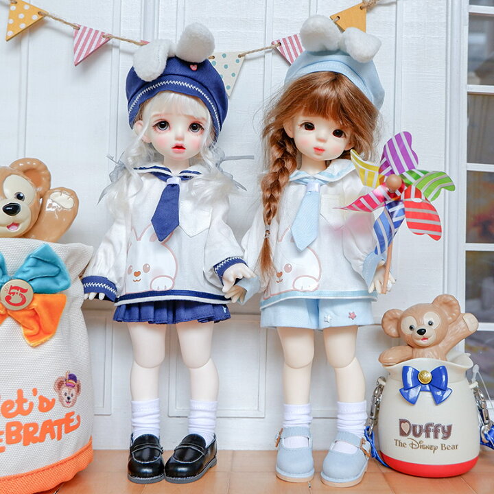 楽天市場】球体関節人形 1/6 幼SD ドール 人形 服 衣装 セーラー服 3点 