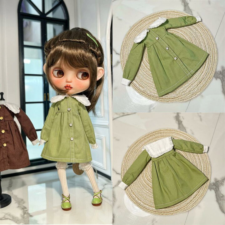 楽天市場】ブライス ネオブライス ワンピース レトロ セーラー bjd 服  