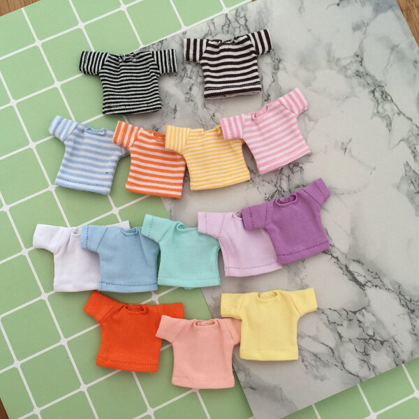 オビツ11 ドール 人形 服 衣装 半袖 Tシャツ トップス アウトフィット オビツ 11cm ob11 ねんどろいど オビツろいど 人形服 人形用服