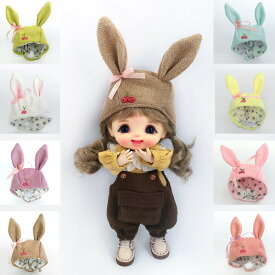 オビツ11 ウサギ うさ耳 帽子 被り物 ハット キャップ ob11 GSC P9 MOLLY ドール 人形 衣装 アクセサリー
