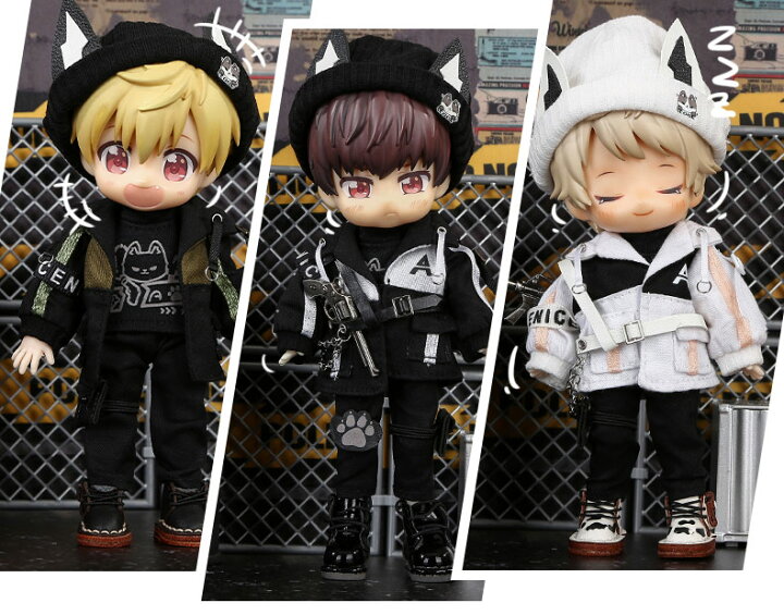 楽天市場】オビツ11 ドール 人形 服 衣装 猫耳 トップス&ボトムス 