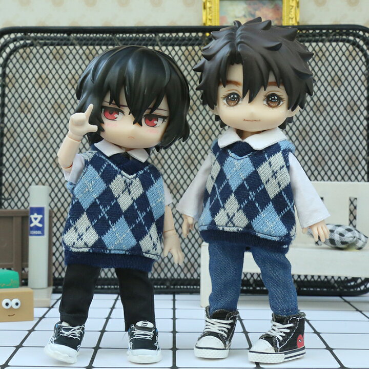楽天市場】オビツ11 ドール 人形 服 衣装 ベスト Vネックひし形ベスト  