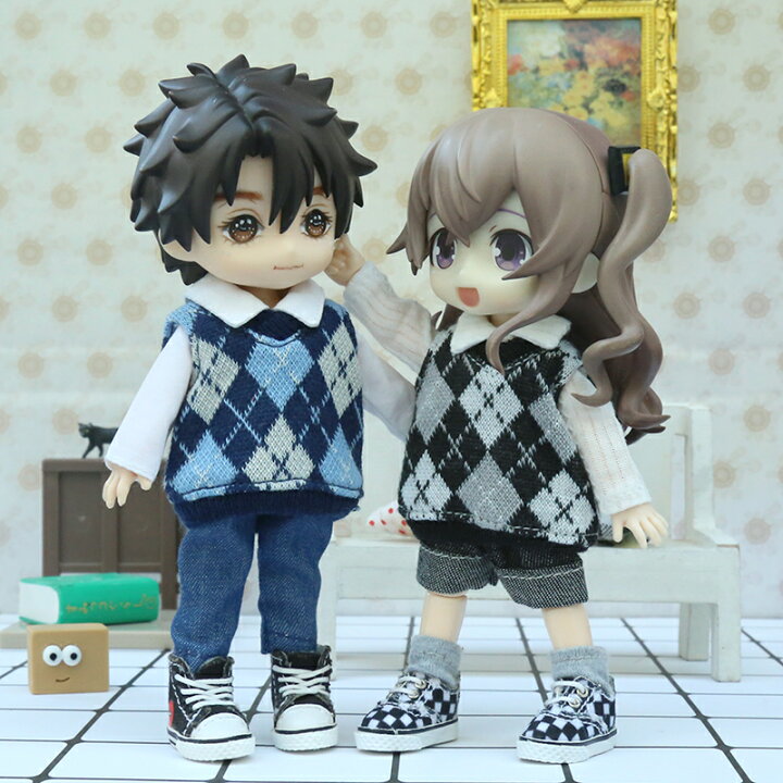 楽天市場】オビツ11 ドール 人形 服 衣装 ベスト Vネックひし形ベスト  