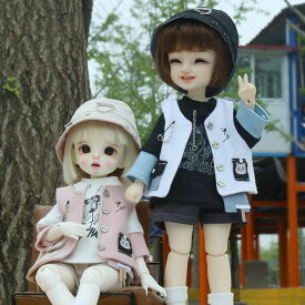 球体関節人形 1/6 幼SD ドール 人形 服 衣装 ノースリーブ ベスト トップス アウトフィット 人形服 人形用服 BJD