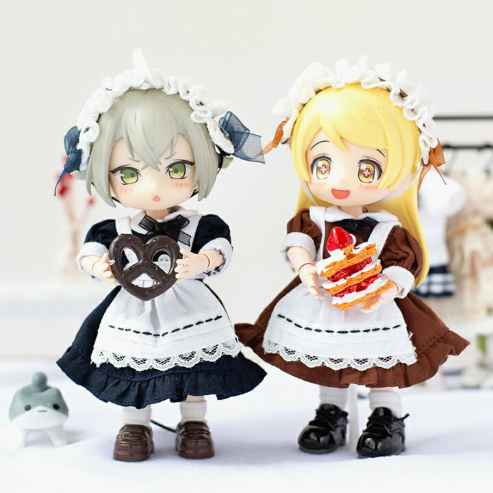 楽天市場】オビツ11 ドール 人形 服 ヴィンテージ メイド ドレス 3点 