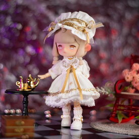 オビツ11 ドール 人形 服 クリスタル おとぎ話 白 ホワイト ドレス 2点セット ドレス&ヘッドセット アウトフィット オビツ 11cm ob11 ねんどろいど オビツろいど 人形服 人形用服 衣装