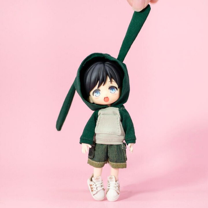 楽天市場】オビツ11 ドール 人形 服 衣装 うさ耳パーカー ポケット 