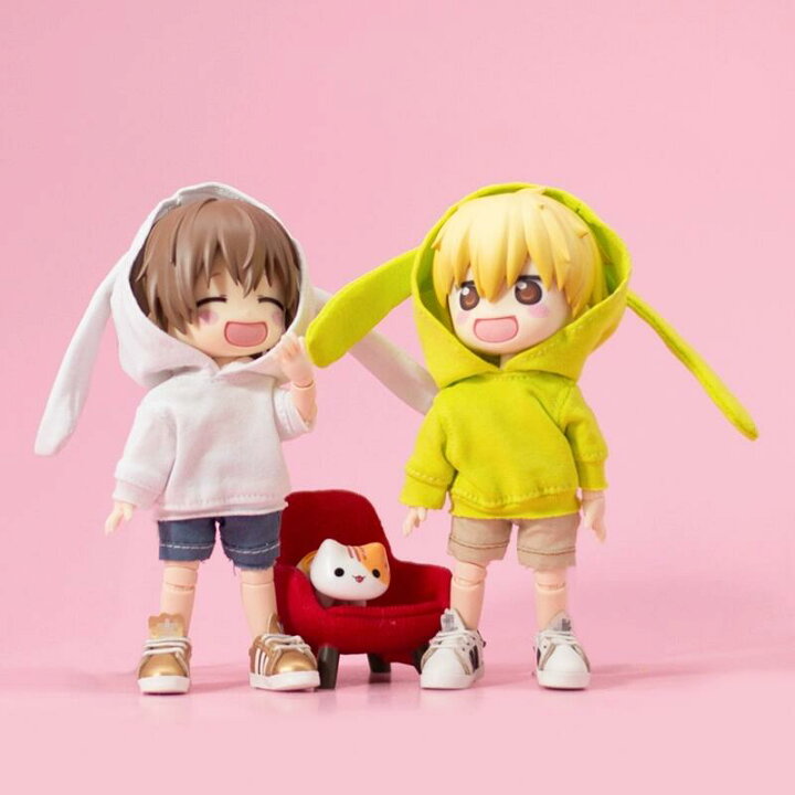 楽天市場】オビツ11 ドール 人形 服 衣装 うさ耳パーカー ポケット 