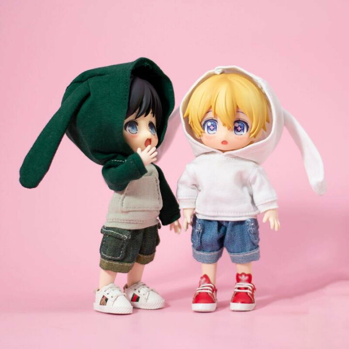 楽天市場】オビツ11 ドール 人形 服 衣装 うさ耳パーカー ポケット  