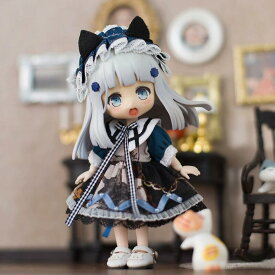 オビツ11 ドール 人形 服 かわいい 猫ミュージアム ドレスセット 2点セット ヘッドドレス&ワンピース アウトフィット オビツ 11cm ob11 ねんどろいど オビツろいど 人形服 人形用服 衣装