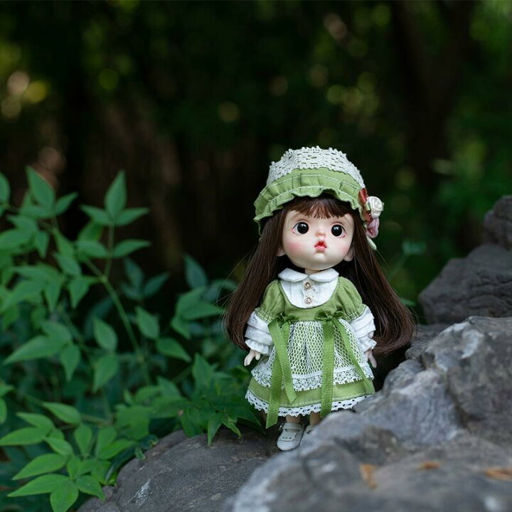 楽天市場】オビツ11 ドール 人形 服 衣装 フォレストグリーン ドレス 