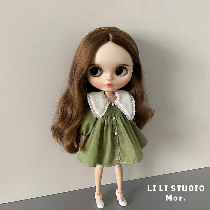 楽天市場】ブライス ネオブライス bjd 襟付き ワンピース 人形服 衣装  