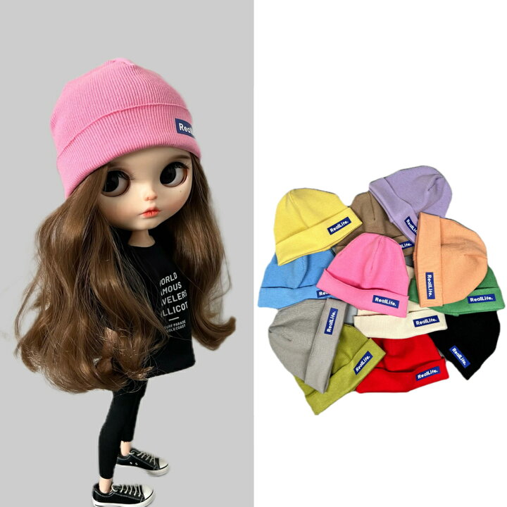 楽天市場】全11色 ブライス blythe ニット帽 帽子 ハット 人形 ネオ  