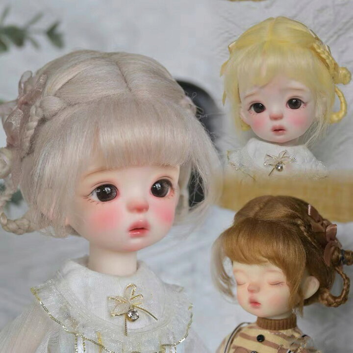 楽天市場】球体関節人形 BJD ウィッグ かつら 1/4 1/6 1/8 オビツ11 