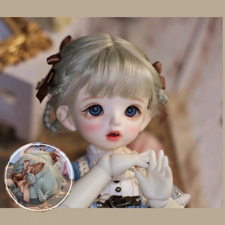 楽天市場】球体関節人形 BJD ウィッグ かつら 1/4 1/6 1/8 オビツ11 