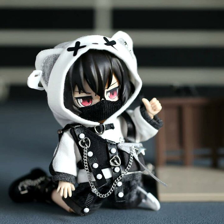 楽天市場】オビツ11 ドール 人形 服 甘辛 キャット 猫 3点セット 
