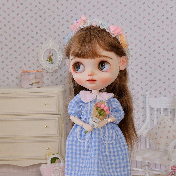 楽天市場】ブライス ネオブライス ドール服 手作り 人形服 ワンピース 