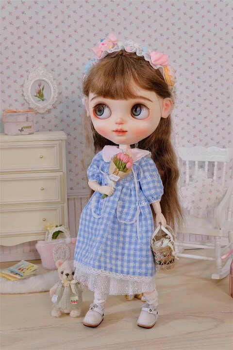 楽天市場】ブライス ネオブライス ドール服 手作り 人形服 ワンピース 