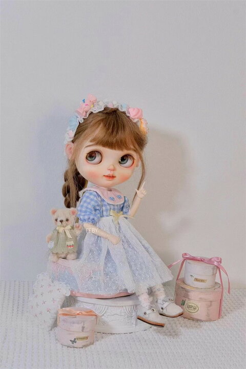 楽天市場】ブライス ネオブライス ドール服 手作り 人形服 ワンピース 