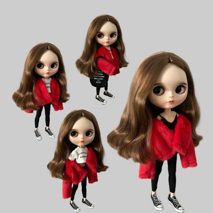 楽天市場】ブライス ネオブライス bjd 毛皮 コート パンツ 人形服 衣装  