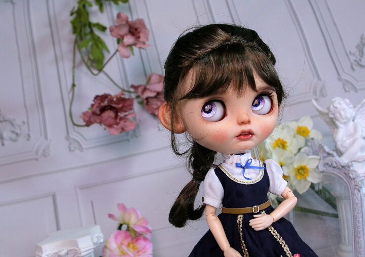 楽天市場】ブライス blythe ウィッグ 三つ編み 編み込み ポニーテール 