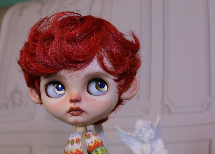 楽天市場】ブライス blythe ウィッグ ショート パーマ ショートカット 