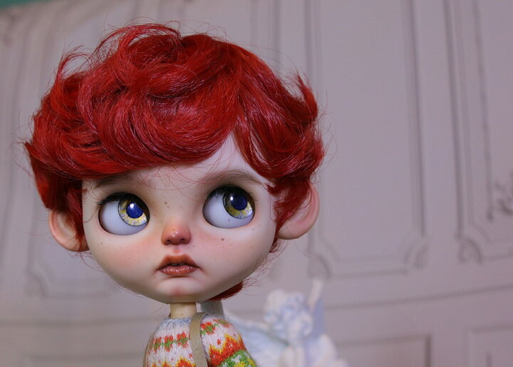 楽天市場】ブライス blythe ウィッグ ショート パーマ ショートカット 