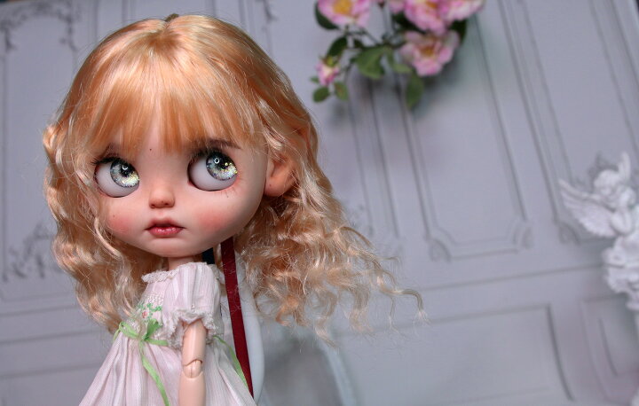 楽天市場】ブライス blythe ウィッグ セミロング ウェーブ カール 人形 