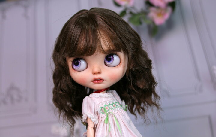 楽天市場】ブライス blythe ウィッグ セミロング ウェーブ カール 人形 