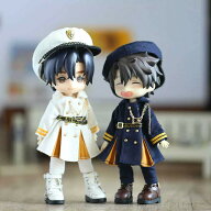 オビツ11 ドール 人形 服 軍服 ミリタリー スーツ 4点セット トップス&ボトムス&ハット&ベルト アウトフ…
