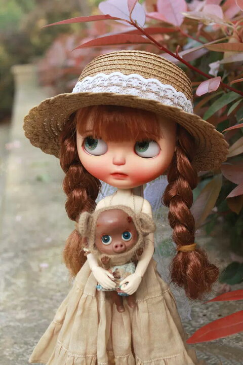 楽天市場】ブライス ネオブライス bjd 帽子 ハット 麦わら帽子 