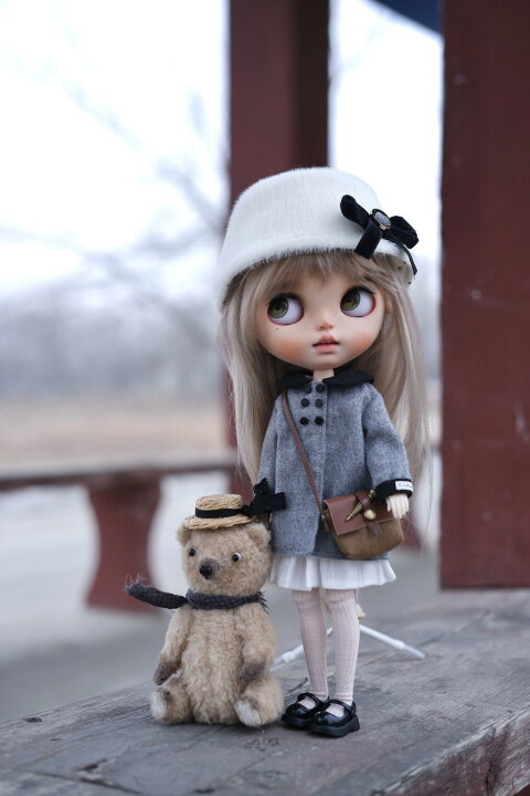 楽天市場】ブライス ネオブライス blythe 秋冬 グレーコート おしゃれ 