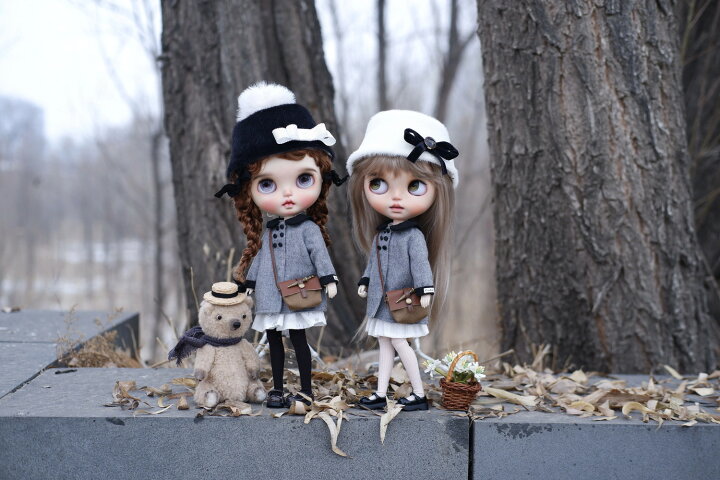 楽天市場】ブライス ネオブライス blythe 秋冬 グレーコート おしゃれ 