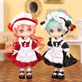 オビツ11 ドール 人形 服 メイド ドレス かわいい ヘッドドレス&ワンピース 2点セット アウトフィット オビツ 11cm ob11 ねんどろいど オビツろいど 人形服 人形用服 衣装
