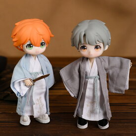 オビツ11 ドール 人形 服 コスプレ 古風 漢服 中国風 コスチューム イベント 仮装 メンズ 侠客 中華服 チャイナ服 トップス&アンダー&帯&剣 4点セット アウトフィット オビツ 11cm ob11 ねんどろいど オビツろいど 人形服 人形用服 衣装