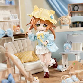 COME4FREE 子猫の遊戯室 トップス ハット スカート ソックス ショルダーバッグ 5点セット ドール服 ドール衣装 1/6 BJD 可動ドール アウトフィット セット imomodoll TinyFox MYOU DOLL YOSD対応 ドール服 幼SD YOSD オビツ24 オビツ22 YMY23