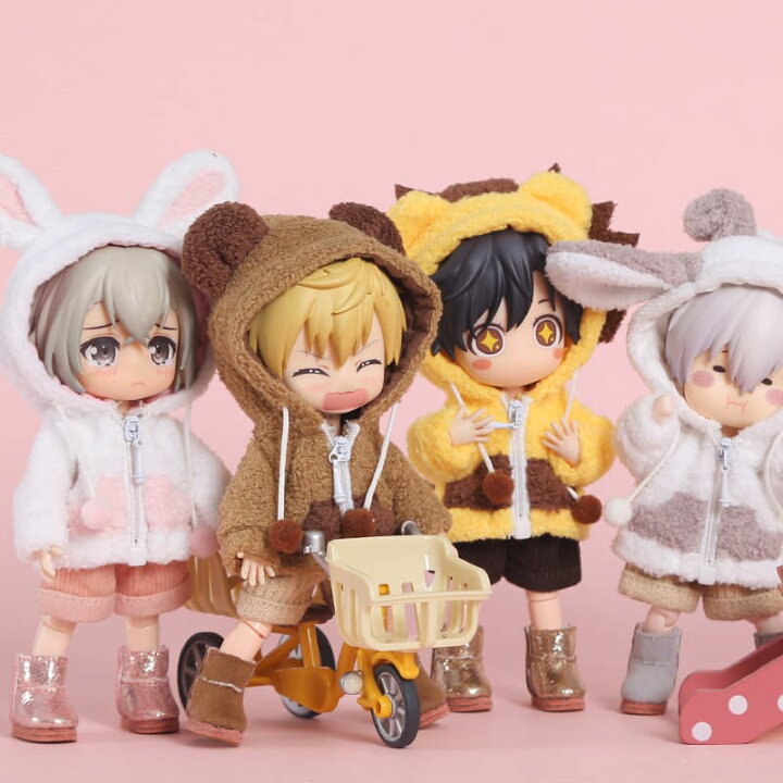 楽天市場 オビツ11 ドール 人形 服 衣装 パーカー 着ぐるみ 動物 仮装 コスプレ アニマルウェア アウトフィット オビツ 11cm Ob11 ねんどろいど オビツろいど 人形服 人形用服 ライオン 恐竜 くま うさぎ とり ひつじ My Heroine