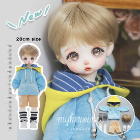 球体関節人形 本体 服 ウィッグ フルセット BJD 1/6 ドール 洋服セット ハンドメイド ボディ 人形 男の子 洋服 セット 28cm 球体 関節 人形 セット フリル リボン ドール服 服 カスタムドール