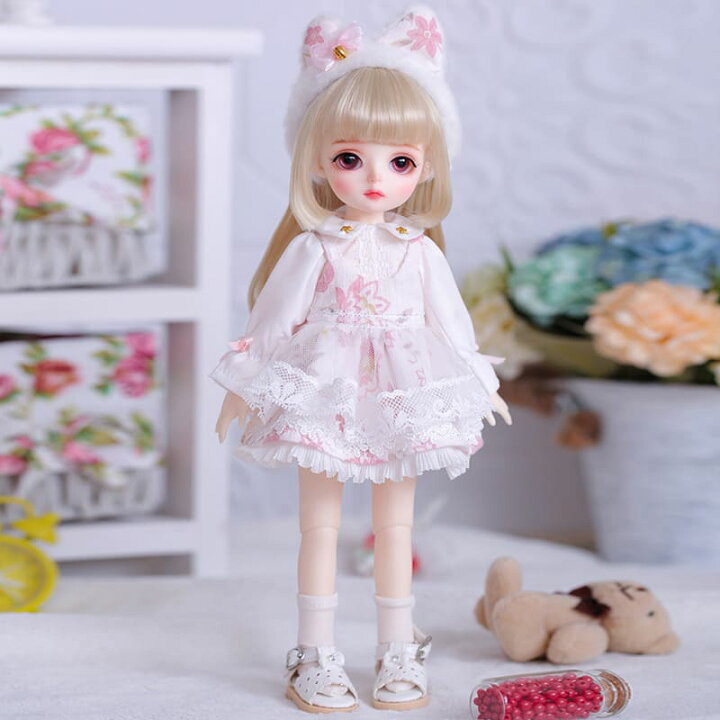 楽天市場】ドール本体 ドール 人形 フルセット 球体関節人形 BJD 1/6  
