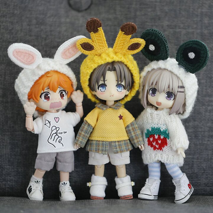 楽天市場 オビツ11 毛糸 被り物 カチューシャ 動物 うさぎ ねこ キリン Ob11 Gsc P9 Molly ドール 人形 衣装 アクセサリー My Heroine