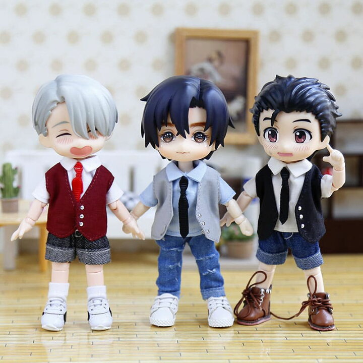 楽天市場 オビツ11 ドール 人形 服 衣装 Yシャツ ネクタイ かっこいい スーツ アウトフィット オビツ 11cm Ob11 ねんどろいど オビツろいど 人形服 人形用服 My Heroine