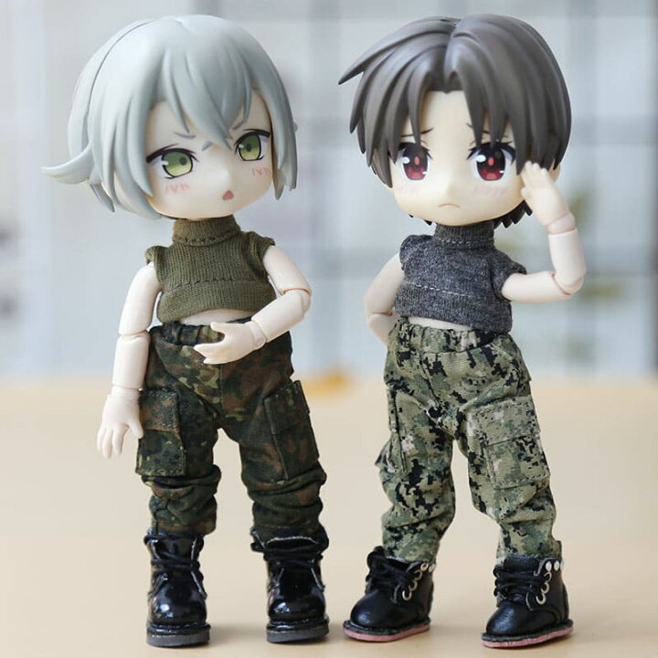 楽天市場 オビツ11 ドール 人形 服 衣装 パンツ 迷彩 ミリタリー ボトムス 長ズボン アウトフィット オビツ 11cm Ob11 ねんどろいど オビツろいど 人形服 人形用服 My Heroine