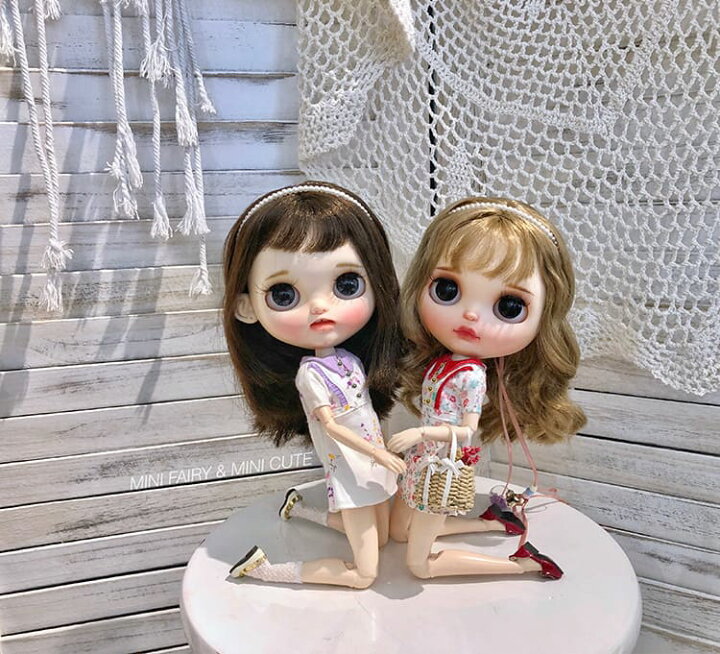 楽天市場 ブライス 服 ワンピース かごバッグ 2点セット Mini Fairy Mini Cute My Heroine