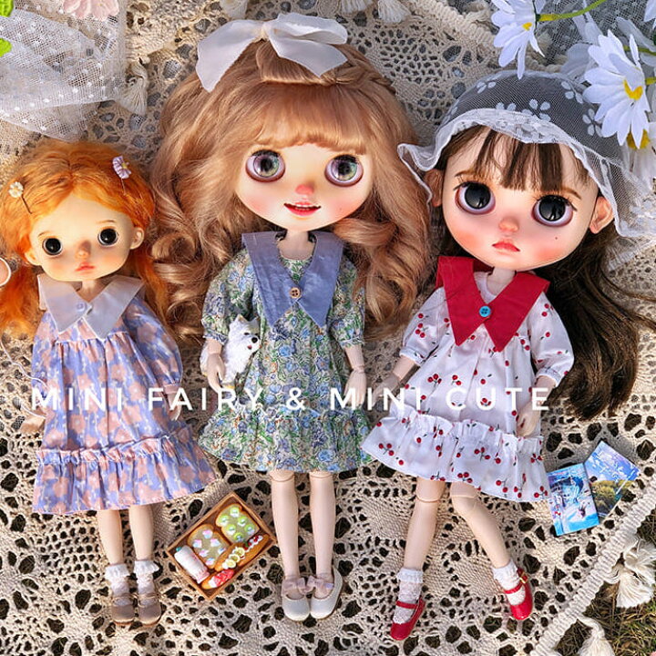 楽天市場 ブライス 服 2点セット つけ襟 ワンピース Mini Fairy Mini Cute My Heroine