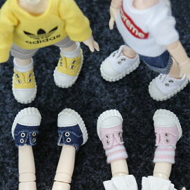 オビツ11 ドール 人形 靴 シューズ スニーカー ピンク/ホワイト/イエロー/インディゴ オビツ 11cm ob11 ねんどろいど オビツろいど 人形靴 人形用靴